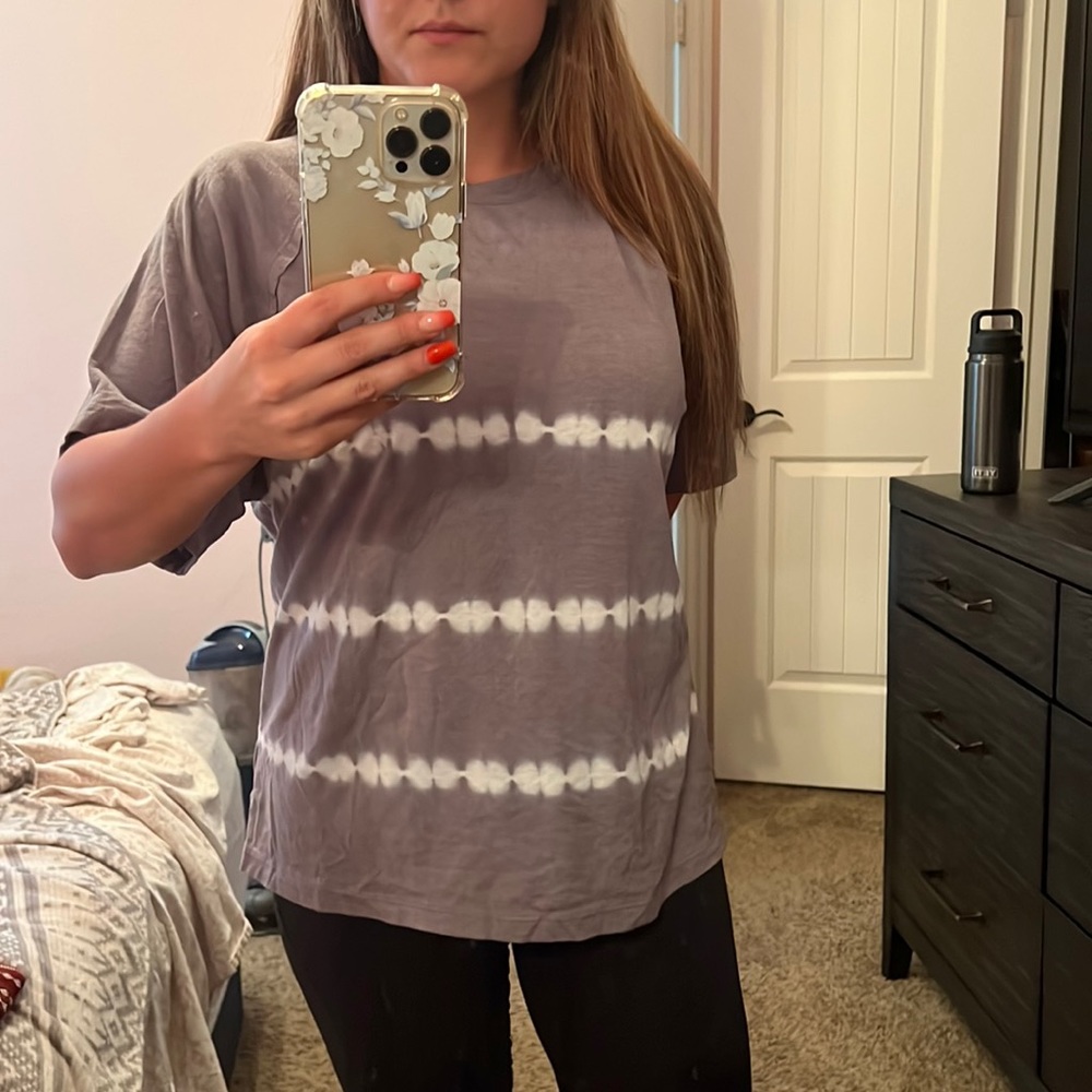 Oversized tie dye lounge shirt